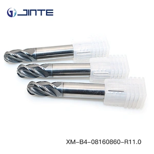 R4 ballnose 4F XM endmills for high hardness steel