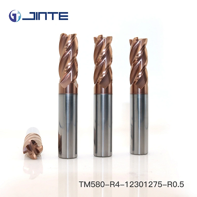 4 Flutes HRC58 Carbide corner radius End Mills Cutters Dia12X75