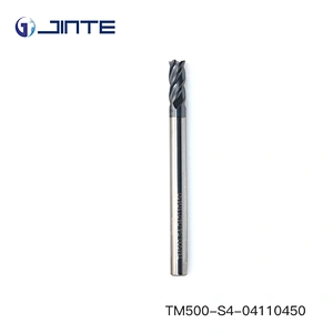 carbide 4 flute 45 50 degree square end mill cutting tool cnc milling cutter for Steel