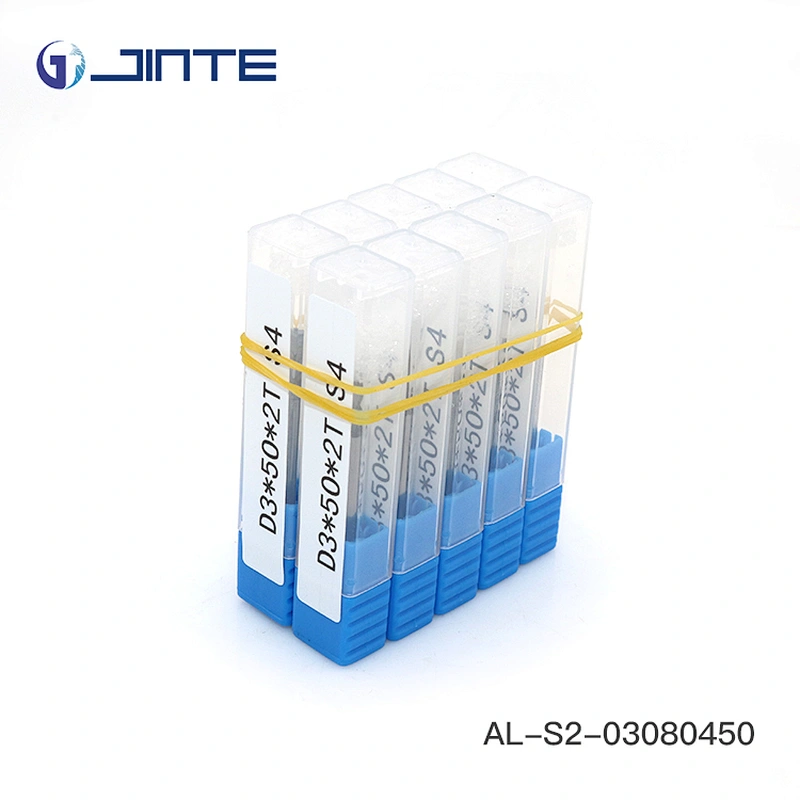 square 2 flute aluminum processing standard size end mill