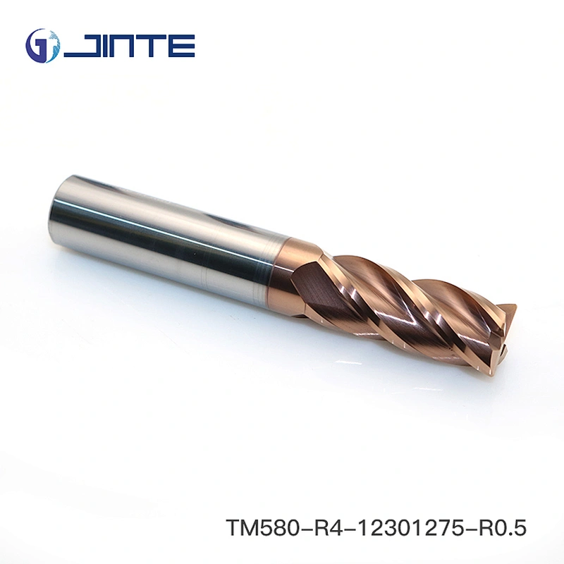 4 Flutes HRC58 Carbide corner radius End Mills Cutters Dia12X75
