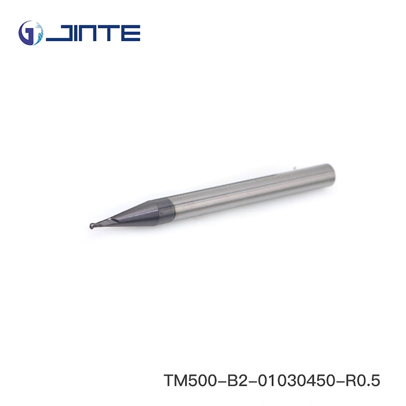Micro Diameter 2 Flute Standard Length Carbide Ballnose Endmill for Steel Profiling Milling