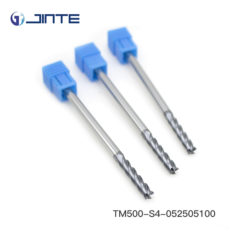 Jinte CNC Tungsten Solid Carbide 4 Flute Flat Extra Long End Mill Cutting Tools