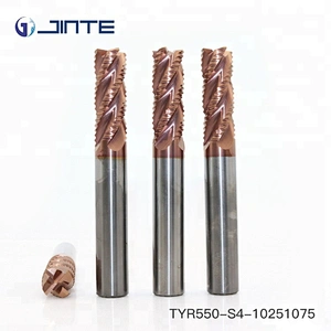HRC55 roughing 4 flutes carbide end mill cutters