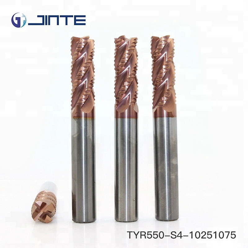HRC55 roughing 4 flutes carbide end mill cutters