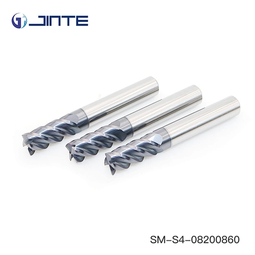 jinte factory SM stainless grade carbide endmill 4 flutes cutting tools
