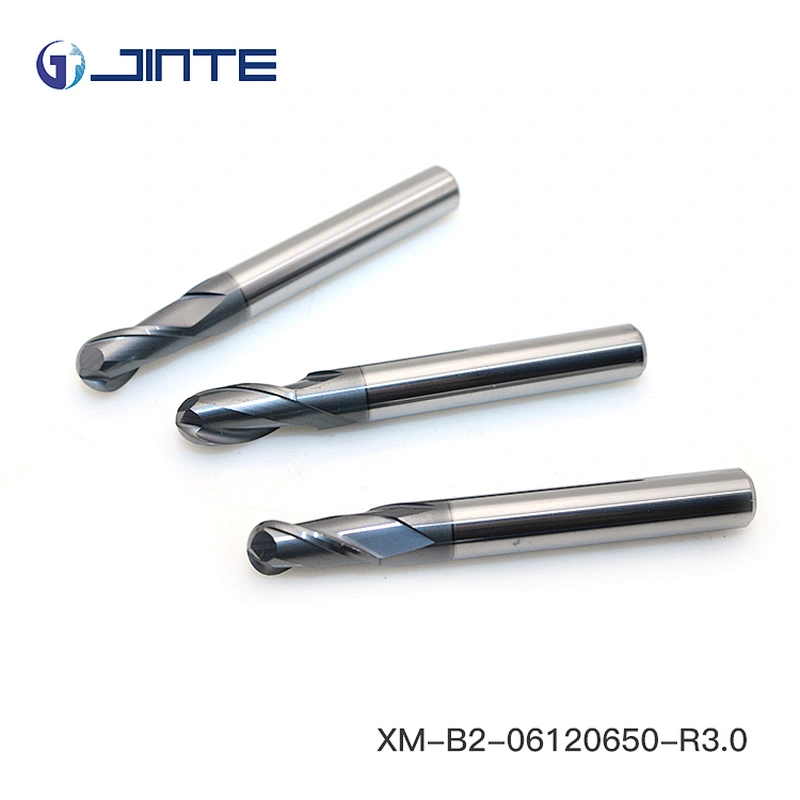 HRC45 Spherical Solid Carbide 2 Flutes Ball Nose End Mill CNC Milling Cutters Tools