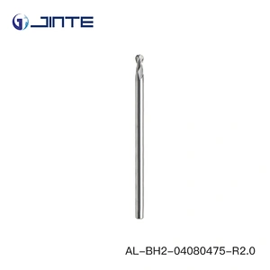 Jinte solid carbide milling cutter 2 flutes ballnose end mills for aluminum alloys