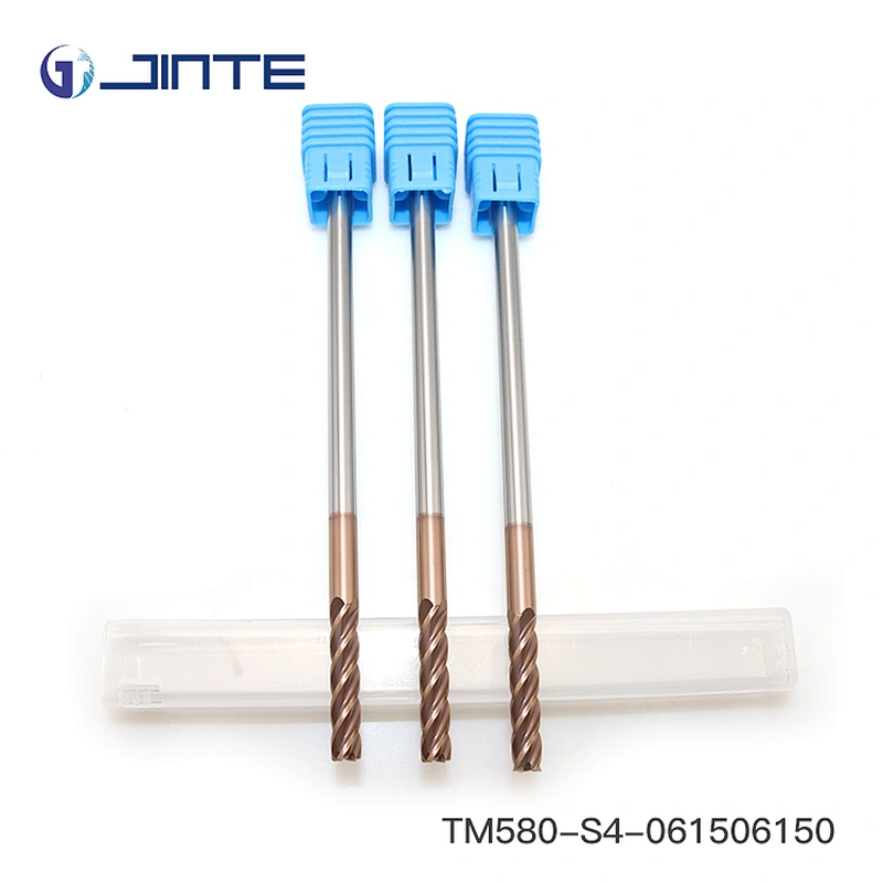 long length 150m endmill HRC58 4 flute milling cutter