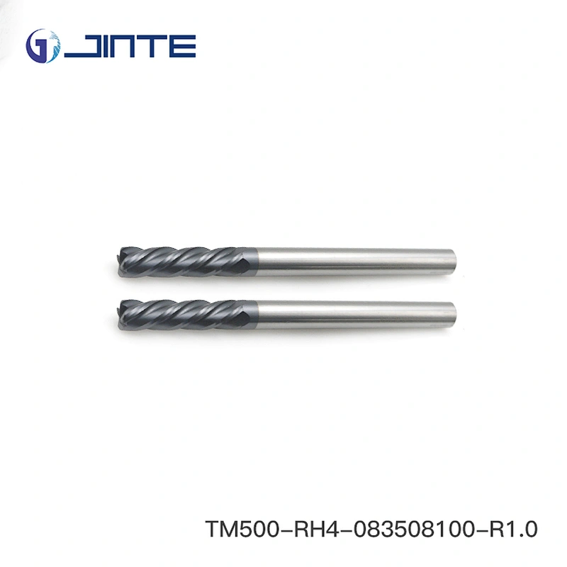 Solid Carbide Corner Radius Long Shank 4F Endmills 50 hrc End Mills Cutter Sizes