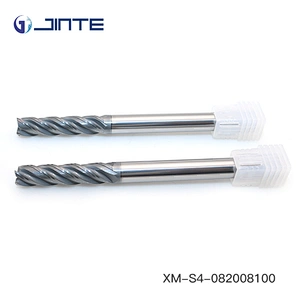 JINTE CNC Cutting Tool Carbide 8mm End Mill Long Shank Milling Cutter for Steel
