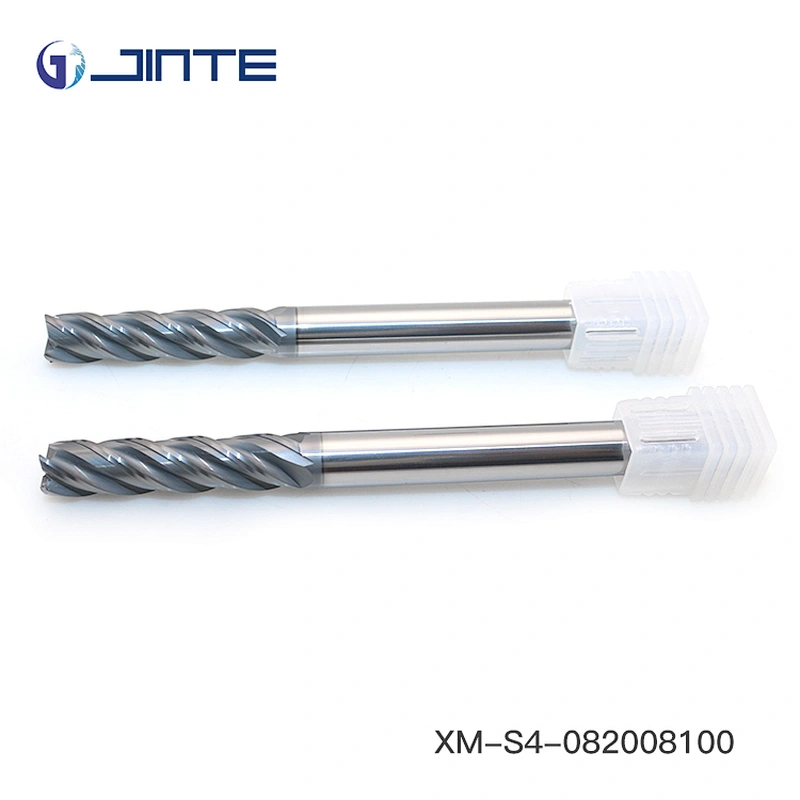 JINTE CNC Cutting Tool Carbide 8mm End Mill Long Shank Milling Cutter for Steel