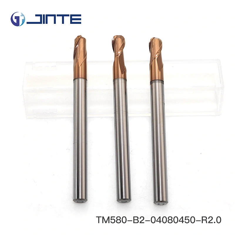 carbide 4 flute end mill cutter/hard metal end mills/ 4 Flute Ball Nose End Mill