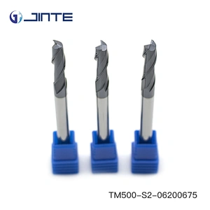 HRC50 Solid Carbide High Precision 2 Flute Flat Milling Cutter Square End Mill Tool