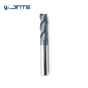 HRC55 Tungsten Carbide Cutting Tool 3 Flute Flat End Mill Cutter Tools for Sales