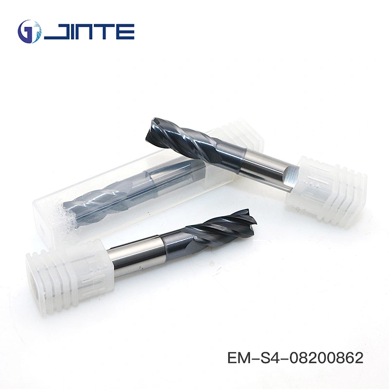 wholesale HRC65-68 4F solid carbide Spiral end mills D8x60 for high hardness stainless steel