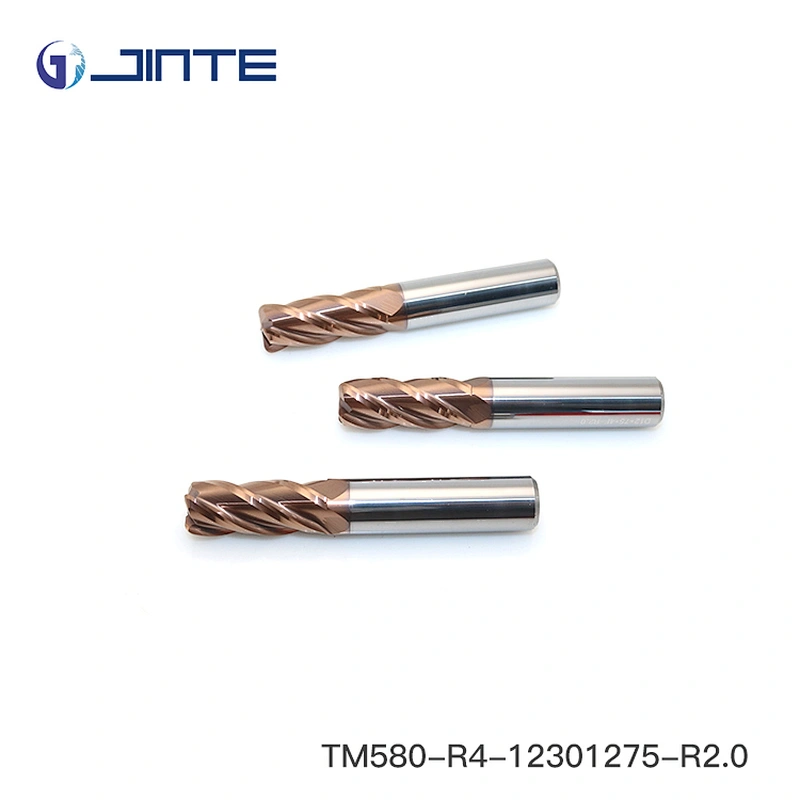 Solid Carbide 4 Flute 12*75mm Corner Radius Endmill CNC Cutter Cutting Tools for Steel
