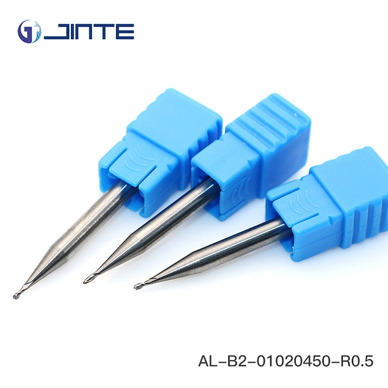 2 flute uncoated ball nose end mill for Aluminum Alloy processing
