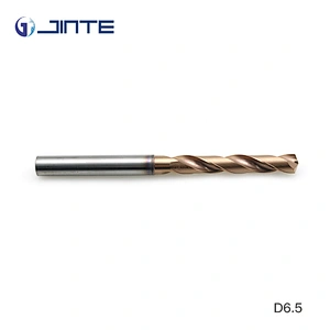 High Quality Customized Tungsten Carbide Twist Drill Bit with Straight Shank Diameter 6.5mm