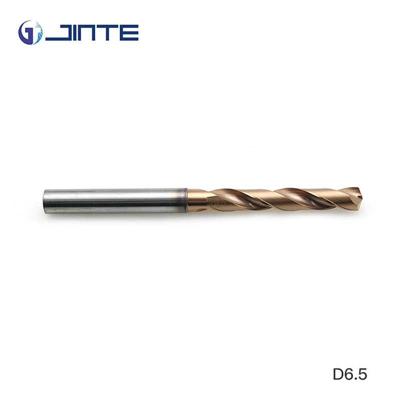 High Quality Customized Tungsten Carbide Twist Drill Bit with Straight Shank Diameter 6.5mm