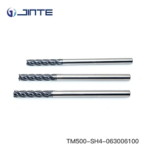 D6x100mm Long Neck Cutter Tungsten Solid Carbide Flat End Mill 4 Flute Endmills