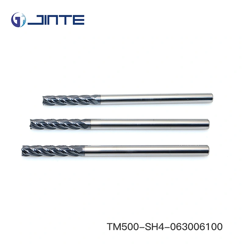D6x100mm Long Neck Cutter Tungsten Solid Carbide Flat End Mill 4 Flute Endmills