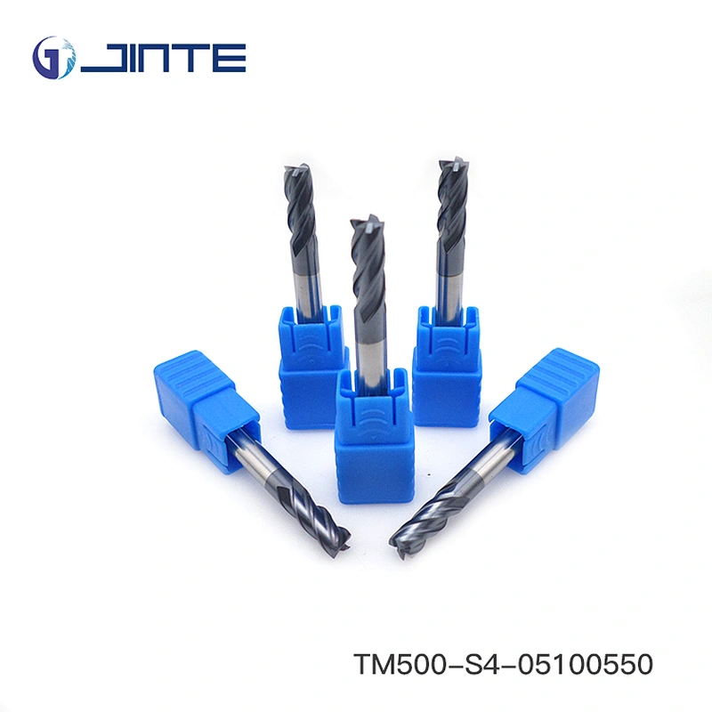 hrc50 carbide milling cutting tools 4 flute flat end mill milling cutter cnc endmills