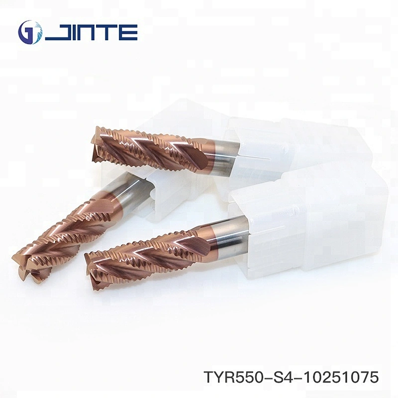 HRC55 roughing 4 flutes carbide end mill cutters