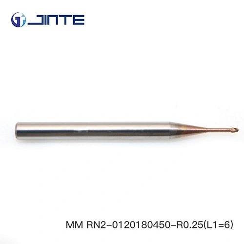 jinte MM series Superior surface finishing Two Flutes Ball Nose Carbide End Mill for CNC Milling Machine