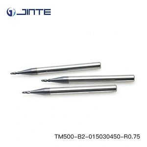 China Cutting Tools  2 Flute Tungsten Carbide Ballnose CNC Milling Cutter R0.75 endmills de carburo
