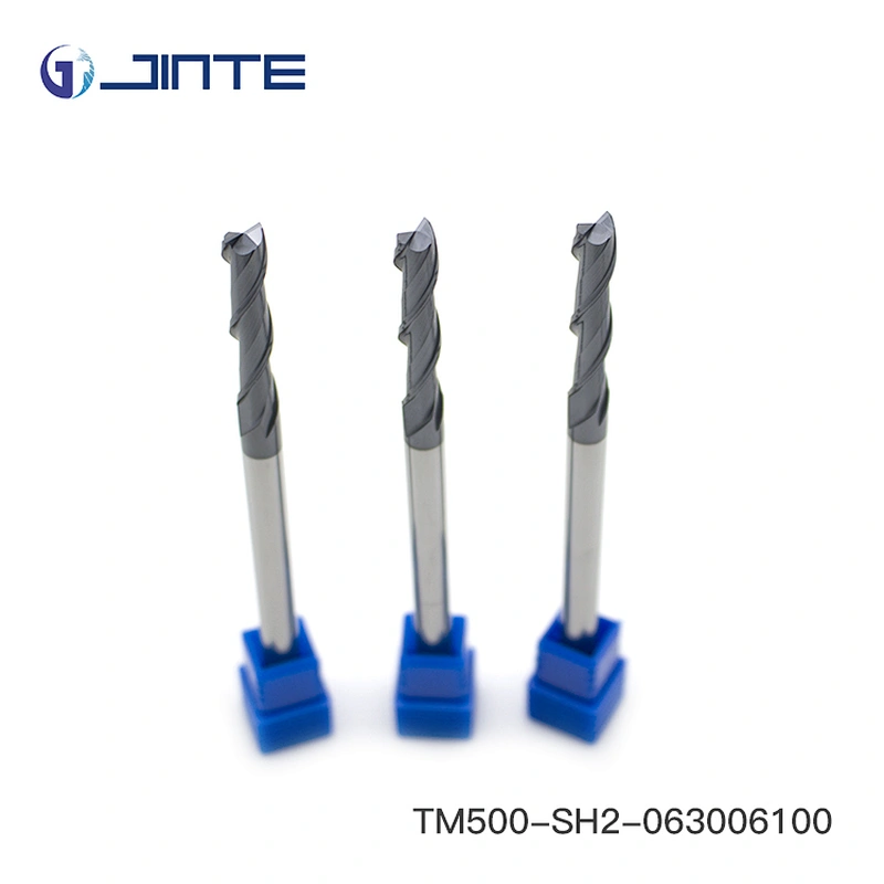 High Precision CNC Machine Cutting Tools 2 Flute Spiral Endmill for Steel Cast Iron