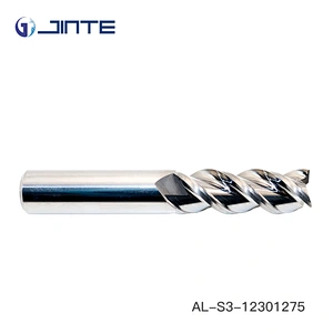 jinte lath tool standard size 3 flutes flatten end mill 6*50mm for aluminum processing