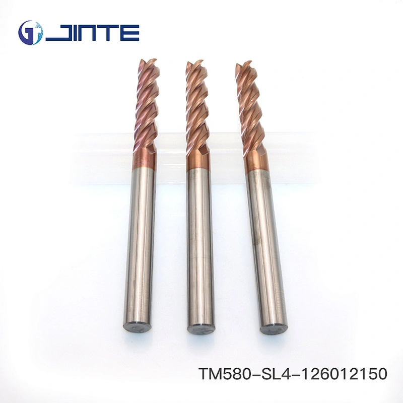 customized 12mm long flute 4 flute flatten end mill HRC58