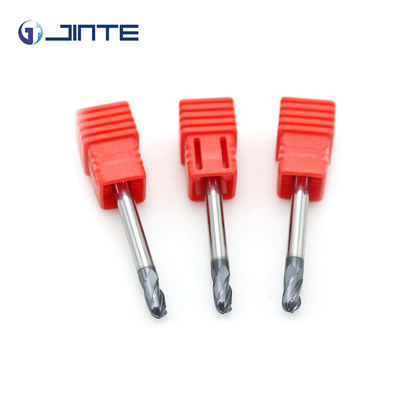 CNC Router Bits HRC45 Degree 4mm Ballnose EndMill 4 Flutes Milling Tool for Steel