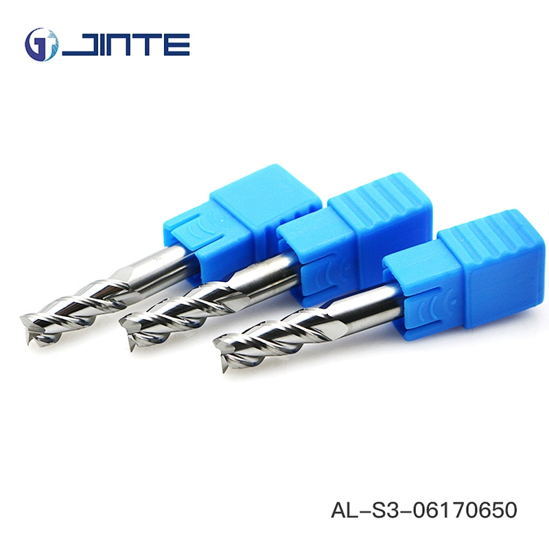 aluminium alloy 3 flutes end mills cutter tools