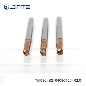 carbide 4 flute end mill cutter/hard metal end mills/ 4 Flute Ball Nose End Mill