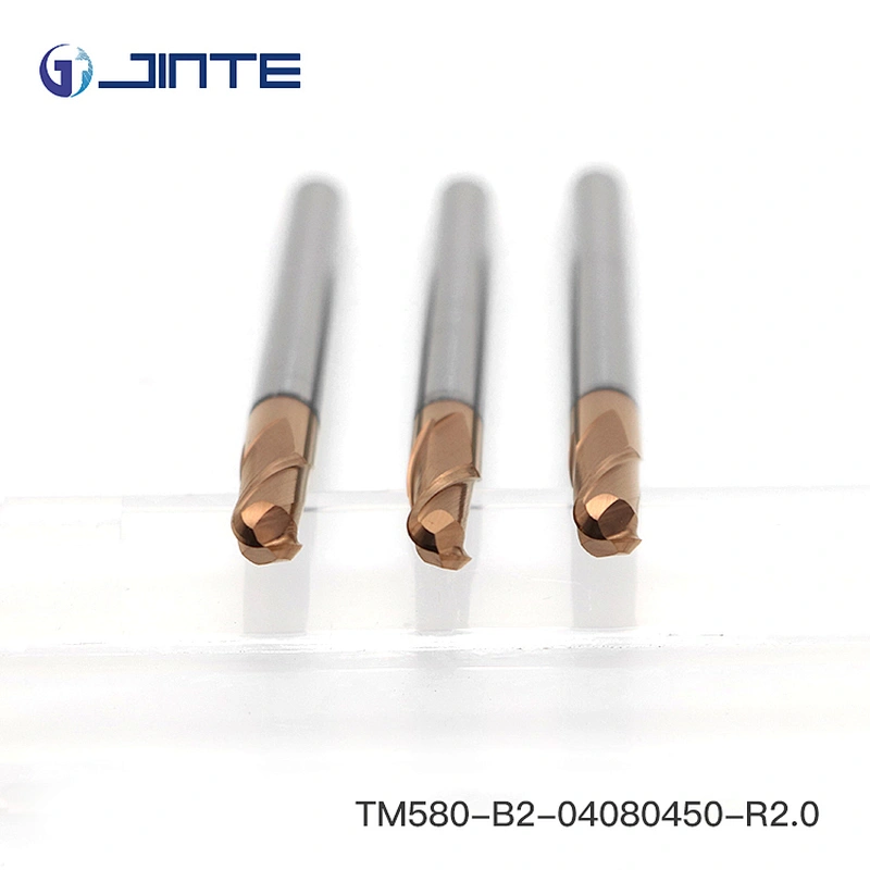 carbide 4 flute end mill cutter/hard metal end mills/ 4 Flute Ball Nose End Mill