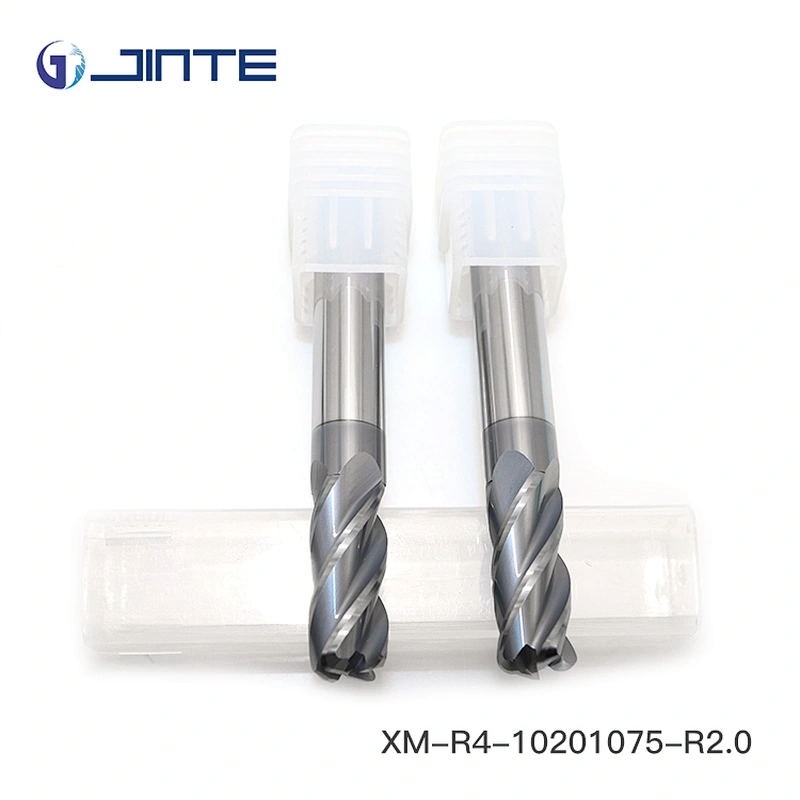Endmill Solid Carbide 4 Flute Corner Radius CNC Cutter for Stainless Steel Processing