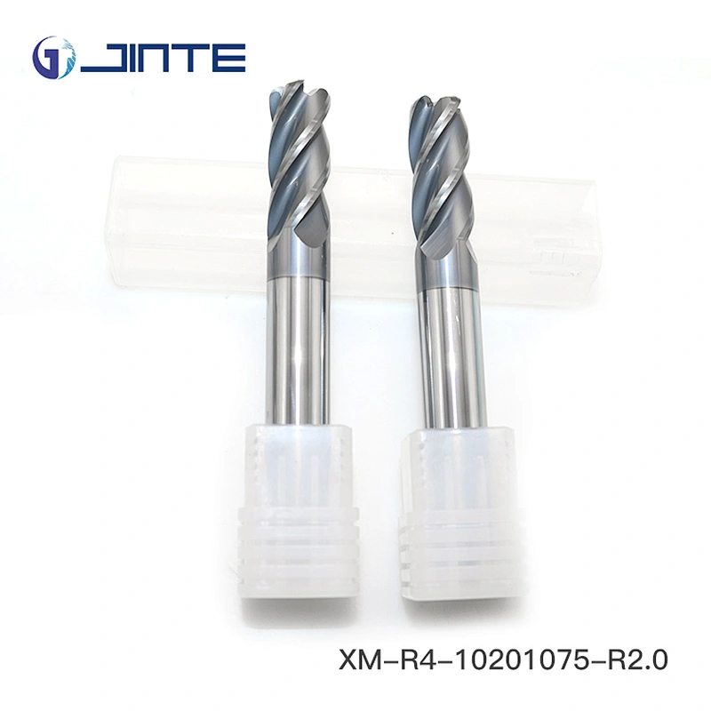 Endmill Solid Carbide 4 Flute Corner Radius CNC Cutter for Stainless Steel Processing