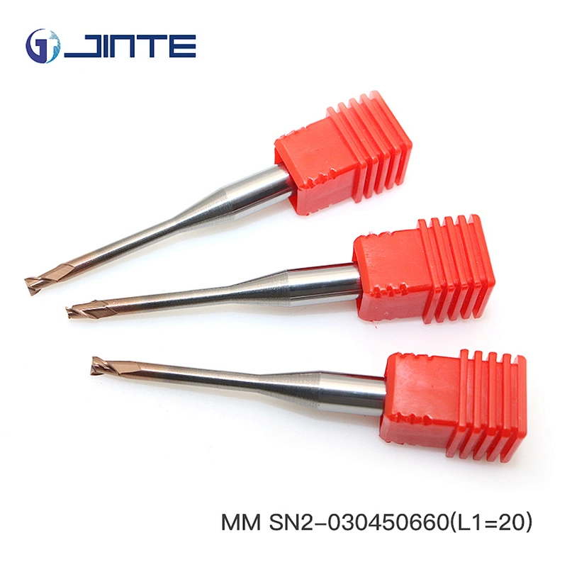jinte MM series 0.8*50mm high accuracy two Flutes roundf Carbide End Mill