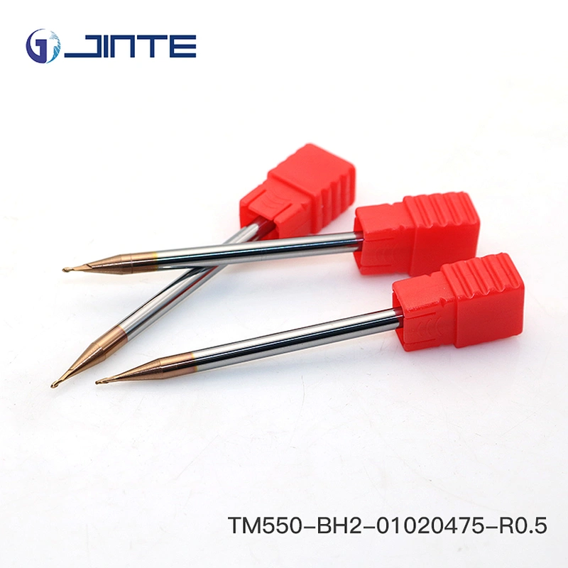 OEM long shank 2 flute ball nose end mill for high hardness steel processing
