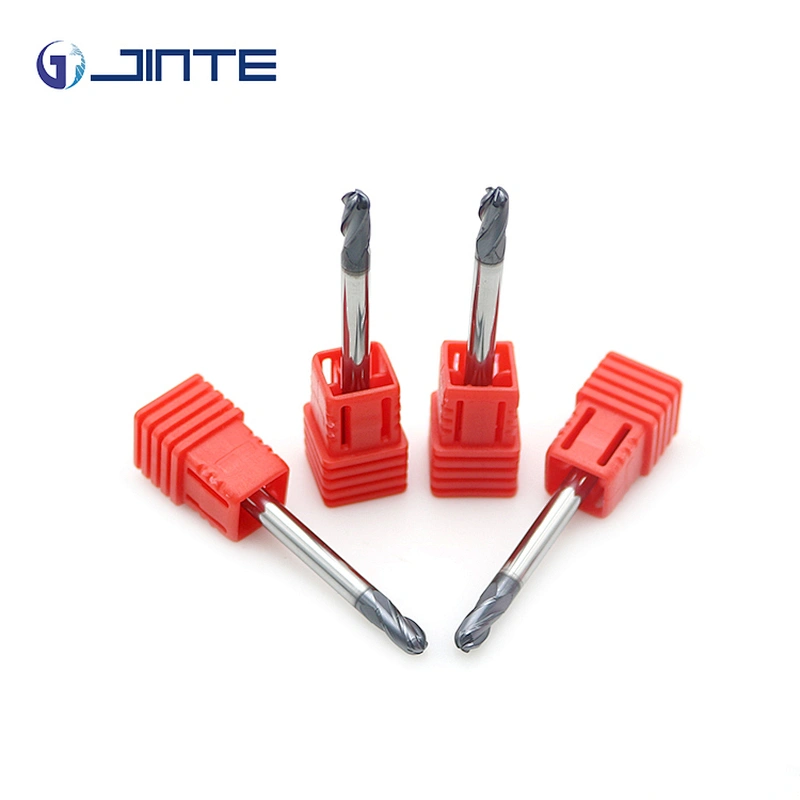 CNC Router Bits HRC45 Degree 4mm Ballnose EndMill 4 Flutes Milling Tool for Steel