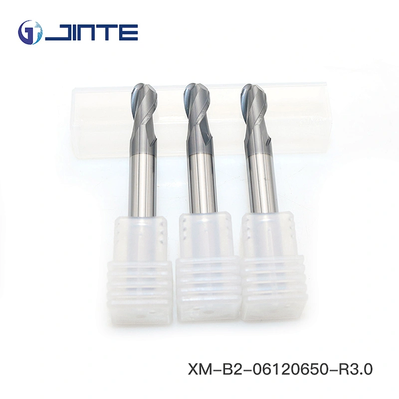 HRC45 Spherical Solid Carbide 2 Flutes Ball Nose End Mill CNC Milling Cutters Tools