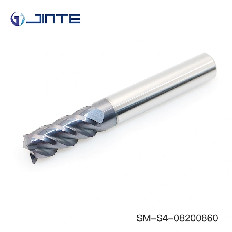 jinte factory SM stainless grade carbide endmill 4 flutes cutting tools