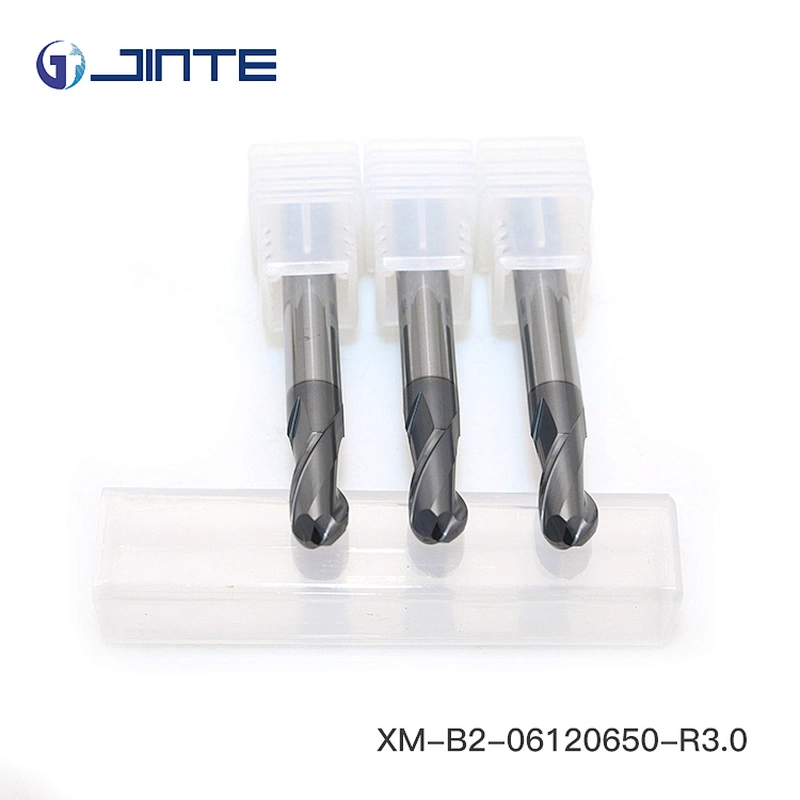 HRC45 Spherical Solid Carbide 2 Flutes Ball Nose End Mill CNC Milling Cutters Tools