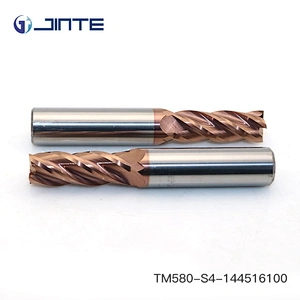 Dia 14X100 Carbide End Mills Milling Cutters HRC58 Flat 4 Flutes