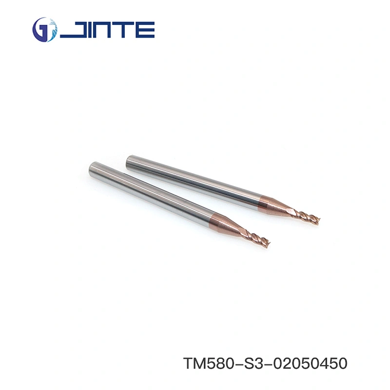 Jinte Solid Carbide 3 Flute 2mm End Mill CNC Milling Tools for Steel Cast iron
