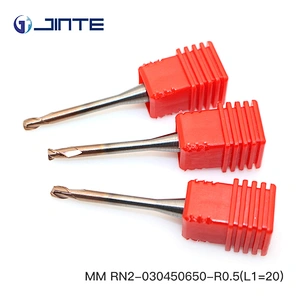 JINTE MM series R0.5mm  2 flute corner radius solid carbide micro end mill