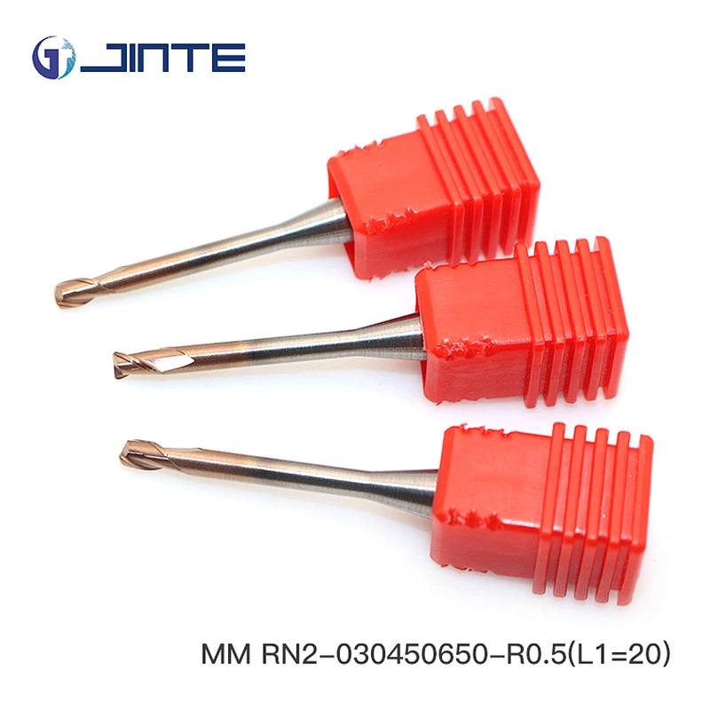 JINTE MM series R0.5mm  2 flute corner radius solid carbide micro end mill