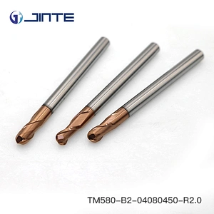 carbide 4 flute end mill cutter/hard metal end mills/ 4 Flute Ball Nose End Mill